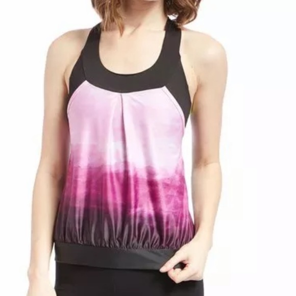Moxie Sz M Cycle Tank Violet Iris Plum Pink Purple - Picture 1 of 6
